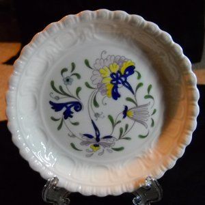 VINTAGE COALPORT PAGEANT TRINKET Floral DISH, SCALLOPED EDGE appx. 4-7/8"